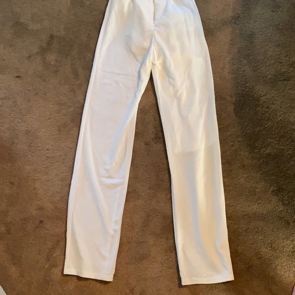 White Jumpsuit with Cross-back Straps - Picture 6 of 6